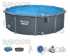 Bestway 561CU Hydrium 4.88 m x 1.32 m Round Steel Wall Above Ground Pool Set